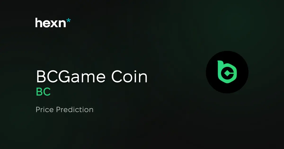 BCGame Coin price prediction