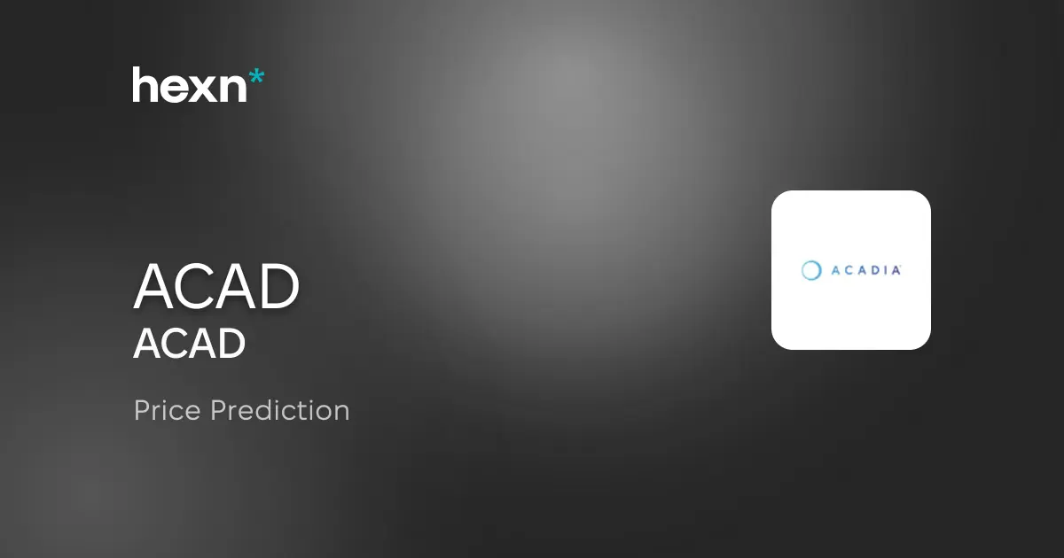 ACADIA Pharmaceuticals Inc. price prediction