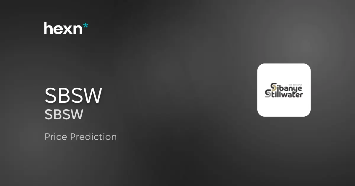 Sibanye Stillwater Limited price prediction